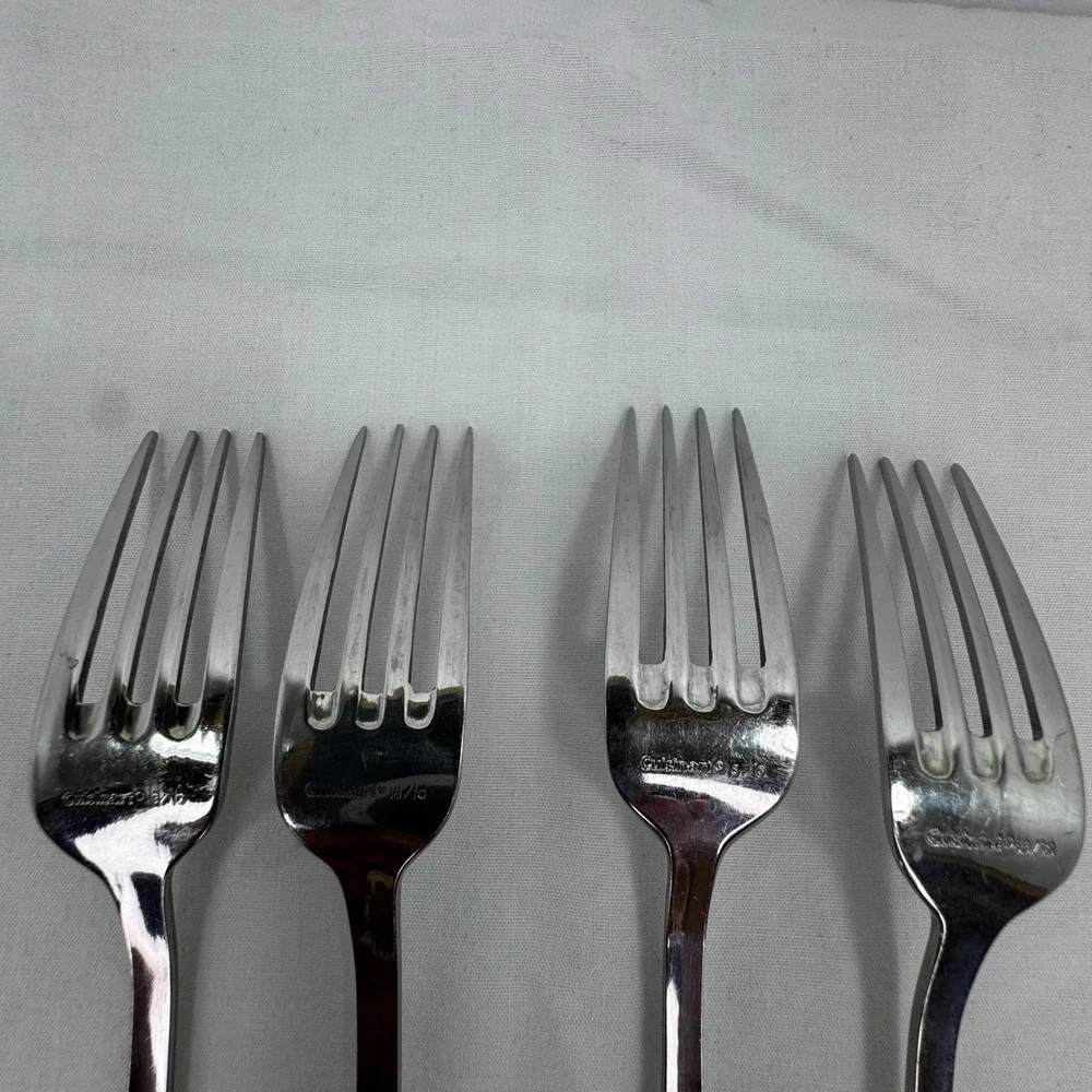 Cuisinart Annapolis 18/10 Stainless Steel Salad Forks Set of 4 High Gloss  7 In